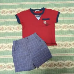 ファミリアのTシャツとショートパンツセット