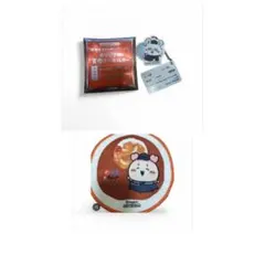 ちいかわ 松屋コラボ 食券キーホルダー モモンガ　ハンドタオル 古本屋カニちゃん