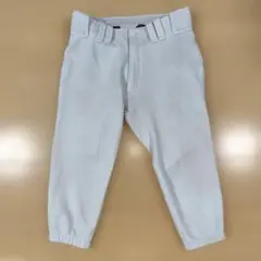 ミズノ　ホワイト 練習着パンツ　 キルティングパッチ付き　ショートフィット