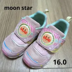 ムーンスター アンパンマン スニーカー 16.0 EE ピンク