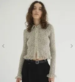 CLANE MIX MESH GATHER SHIRTのサムネイル