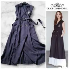 極美品✨人気完売品 グレースクラス マリンジレドレス ワンピース 2way