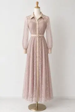ロイヤルパーティー　チュールプリントワンピース