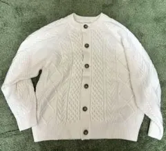GU Mサイズ ケーブルニット カーディガン ジーユー