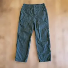 GU オリーブグリーン ワークパンツ バックポケット付き