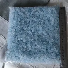 14、ブルー×ライトブルー ひしがたガラスビーズグラデゴールド 10g180 