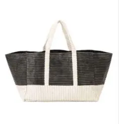 スリーコインズ　おもちゃ　収納　コーデュロイバッグ