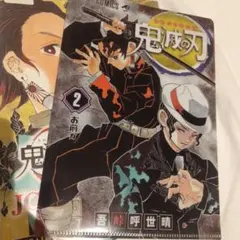 鬼滅の刃竈門炭治郎 鬼舞辻無惨 第2巻クリアファイル