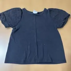 ZARA 黒 レース袖 Tシャツ サイズ6