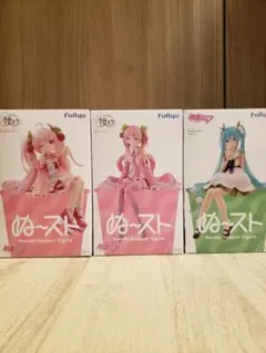 初音ミク 桜ミク ぬーどるすとっぱー フィギュア 3種※未開封 匿名配送