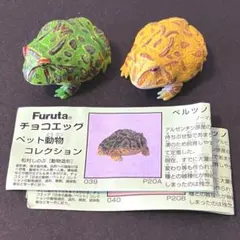 チョコエッグ ペット動物 第2弾 ベルツノガエル 2種セット 海洋堂