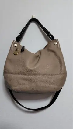 FURLA フルラ モンマルトル　レザー 2way ショルダーバッグ グレージュ