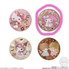 サンリオキャラクターズ 刺繍缶バッジビスケット3 マイメロディ1点