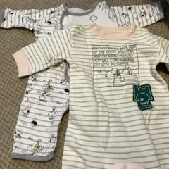 スヌーピーロンパース 2点セット60-70cm・80cm