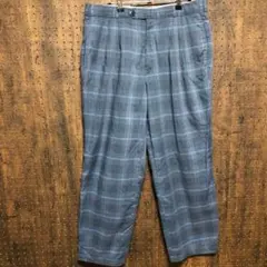u*y様 HUGO BOSS チェック　スラックス　W34 ツータック　P29