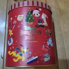 ディズニー　クリスマス　2025　お菓子缶のみ