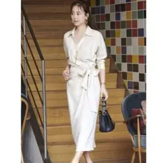 新品未使用タグ付き　ルイルエブティック カシュクールハンサムワンピース