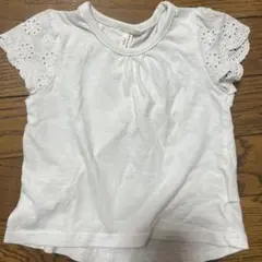 【SM2】ホワイト Tシャツ 95cm レース袖