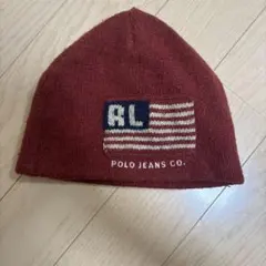 polo jeans co.ニット帽　生産終了　古着　00s赤のサムネイル