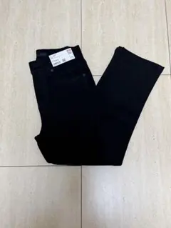 UNIQLO ストレッチスリム アンクルジーンズ 21 ブラック 春 夏