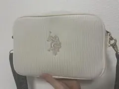 U.S. Polo Assn. コーデュロイショルダーバッグ