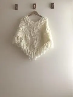 INDIVI◻︎ポンチョ◻︎しろ