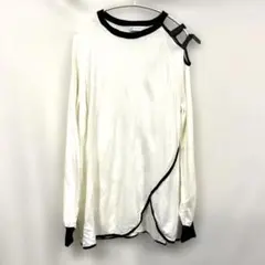 NY&Co アイボリー ブラック ニット XXL