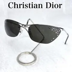 Dior Rhinestone Rimless Sunglasses Y2K