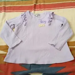 ラベンダー 長袖カットソー 100cm