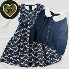 美品 anyfam 110 カーディガン ワンピース セットアップ