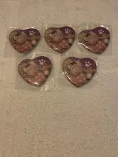 忍たま乱太郎 斉藤タカ丸 ハート缶バッジ ナンジャタウン 5個