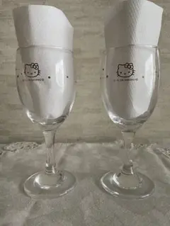 さくらキティ　ワイングラス　ペア　シャンパングラス　サンリオ　ハローキティ さくらキティ ワイングラス ペア シャンパングラス サンリオ ハロー