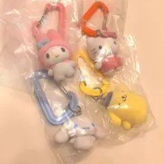 サンリオ カラフルカラビナマスコットチャーム 4個セット キティちゃん　マイメロ