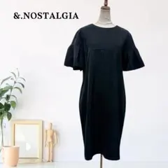 zk973【M】&.NOSTALGIA ひざ丈ワンピース フレア袖のサムネイル