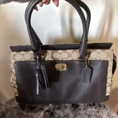 COACH ハンドバッグ ベージュ