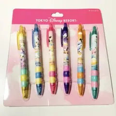 東京ディズニーリゾート ボールペン6本セット 黒インク
