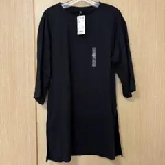 UNIQLO オーバーサイズスリットチュニック　七分袖　S 新品未使用