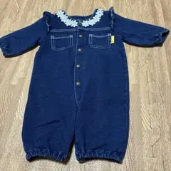 デニム　ロンパース　50〜70