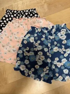 UNIQLO GU ポール&ジョー　花柄ハーフパンツ3点セット 130cm