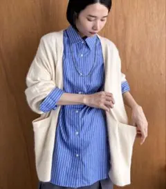 ラクーンＭＩＸカーデ　アイボリー