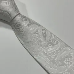 【ヴィンテージ　ペイズリー　ジャガード　ネクタイ　国産品　古着】