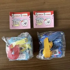 サンリオキャラクターズレトロレッスンバッグミニキーホルダー　2点セット