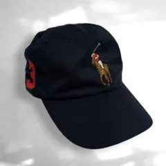 POLO RALPH LAUREN ビッグポニー レザーストラップ 紺 キャップのサムネイル