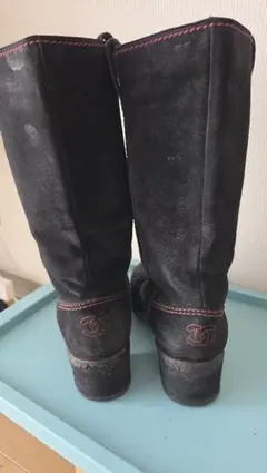 最終値下げ♥CHANEL スエード ロングブーツ ブラック