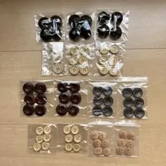 未使用★ボタンセット ウッド 木製 プラスチック 手芸 手芸素材 まとめ売り