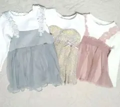 petit main プティマイン　アプレレクール100cm　チュニック3点PK