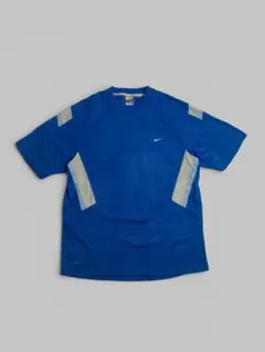 希少 00s OLD NIKE 古着 テックゲームシャツ Y2K 刺繍ロゴ 水色 - メルカリ