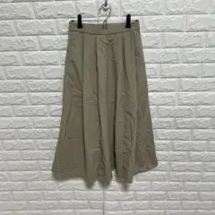 23区 洗える マットナイロンタフタ フレアスカート ベージュ 36 オンワードのサムネイル