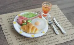 ミニチュア モーニングプレートセット