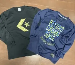 asicsとconverse ミニバス　長袖ウェア 2色セット